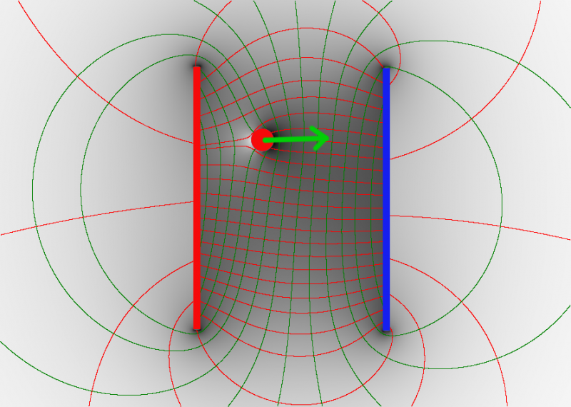 Datei:Kondensator mittlerer Abstand groß gebunden mit Probekörper mehr Linien.png