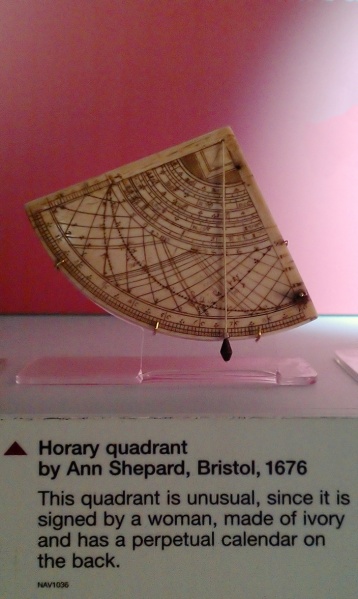 Datei:Horary Quadrant by Ann Shepard, Bristol, 1676.jpg