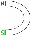 Lernzirkel Magnetismus Aufgabe Magnetisierungslinien Hufeisenmagnet.png